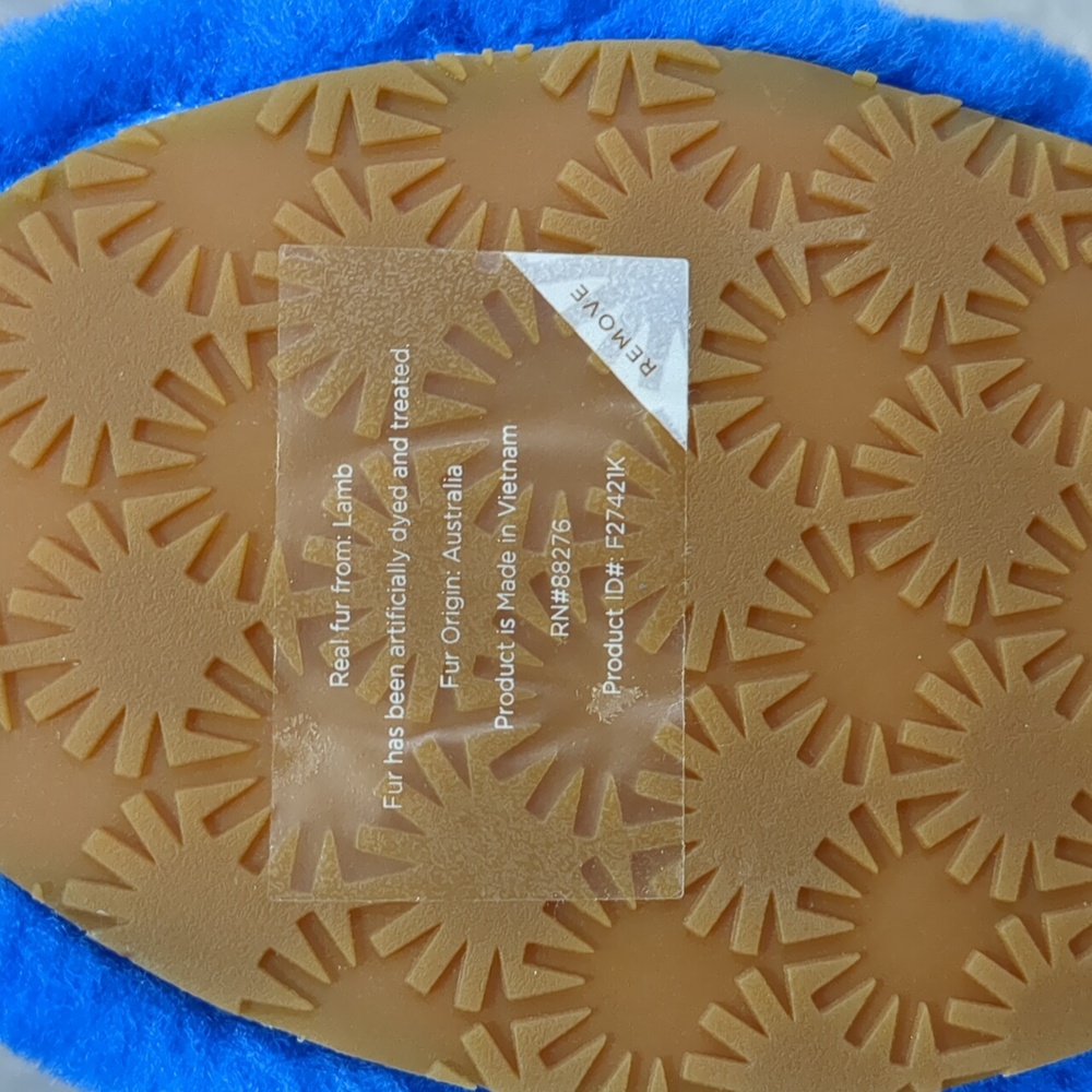 UGG Women's Oh Yeah Sheepskin Slippers in Dive Blue Sz 9 NWOT - Picture 7 of 11